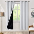 thumbnail image 2 of Elegantes cortinas opacas, aislamiento térmico que oscurecen la habitación para una mayor protección de la privacidad, fácil cuidado, lavables a máquina, ojales para una instalación perfecta, 2, 2 of 5