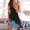 Blue, variant on Women's Casual Dress Women’s Casual Dress Autumn Front and Back V Neck Split Casual Dresses Featuring Purple Tropical Flower Polynesian Print for Women Purple M
