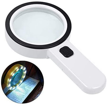 Magnifying Glass with Light Reading Magnifier, White | Walmart Canada