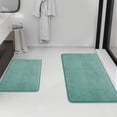 thumbnail image 4 of Tripumer 2 Pcs Bathroom Shower Mats Set Absorbent Bath Mat for Floor Bedroom Home Navy Blue, 4 of 7