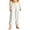 01 White, variant on Women's Baggy Joggers , Loose Elastic Waist Versatile Solid Travel Lounge Pants with Pockets