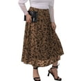thumbnail image 6 of FOLUNSI Women Plus Size Double Layer Plush Mesh Long Maxi Skirt m-4xl, 6 of 6