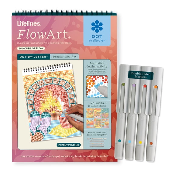 Lifelines FlowArt: Dot-By-Letter, Sweater Weather