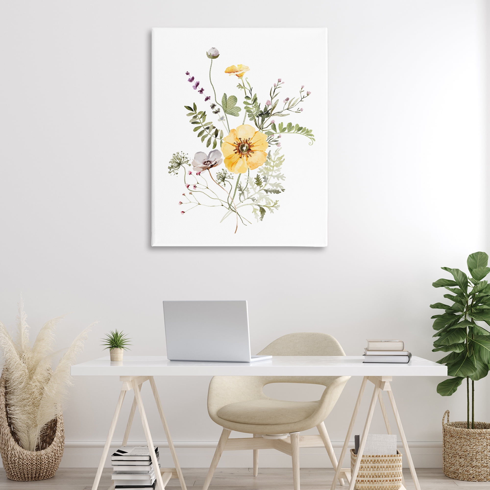Gardening Herb Blooms Canvas Wall Art, design by Lettered and Lined