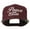 Maroon, variant on Peace on Earth Embroidered Snapback Cap - Black OSFM