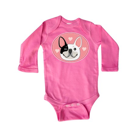 

Inktastic French Bulldog Dog Gift Baby Girl Long Sleeve Bodysuit