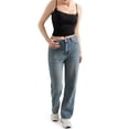 thumbnail image 4 of Women'S Square Neck Lace Tank Tops Sleeveless Crop Spaghetti Strap Summer Y2k Tops Black L, 4 of 6