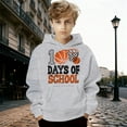 thumbnail image 2 of 100 Days of School Hoodie for Kids Boys Girls Letter Graphic Print Long Sleeve Sweatshirt Preppy Back to School Sweatshirts, 2 of 4