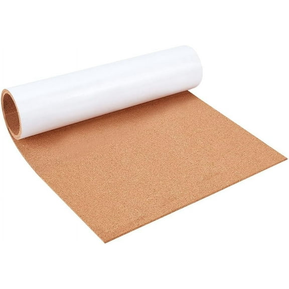 11.8x23.6 inch Self-Adhesive Cork Roll 3mm Thick Cork Mat with Strong Adhesive-Backed for Wall Decoration Party and DIY Crafts
