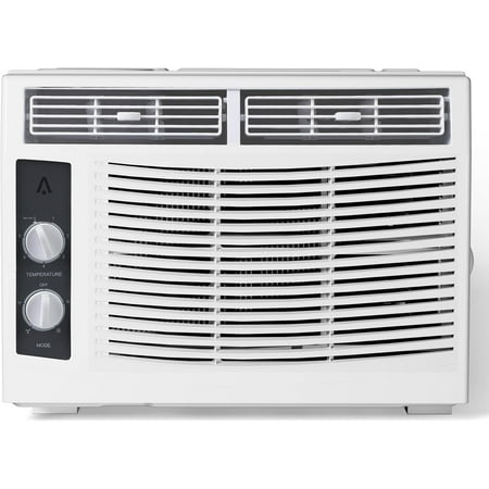 5000 BTUs Window Air Conditioner, Smart Window Air Conditioner Unit Cooling for 150 Sq.Ft, Mechanical Control Panel, Quiet 50dB, Includes Window Kit, 115V/60Hz, White