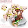 thumbnail image 5 of Mini Ladrillos Sakura Bonsai Modelo Flor de Cerezo Planta en Maceta Árbol Kit de Bloques de Construcción 426 PCS, Mini Partícula Simulación Flor Colección Botánica, 5 of 5