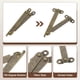 thumbnail image 4 of 2 piezas de bisagras de soporte de tapa plegable de 3.2", bisagra levantable con tornillos, bronce, 4 of 7