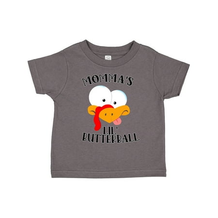 

Inktastic Thanksgiving Mamma s Little Butterball with Cute Turkey Face Gift Toddler Boy or Toddler Girl T-Shirt