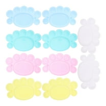 MLINS 10pcs Plastic Paint Palette Tray Multicolor Paint Tray Watercolor Oil and Acrylic Paint Color Mixing Plate for DIY Art Projects