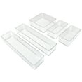 thumbnail image 6 of Sorbus Set of 5 Clear Plastic Drawer Storage Organizer Bins - Organization for Beauty, Kitchen, Office, 6 of 10