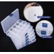 thumbnail image 5 of Caja organizadora de plástico transparente de 6 piezas con compartimentos ajustables para guardar pendientes, collares y pastillas., 5 of 5