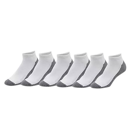 

Sonneti No-Show 6 Pack Mens Socks Size 8-12.5 Color: White/White