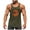 Army Green, variant on Men's and Big Tank Top Solid Color Exercise Close Fitting High Resilience Round Neck Fitness Plus Size Sleeveless Mens Hawaiian Vest Breathable Tank Tops Novelty 3D Graphic Gym Workout T Shirt