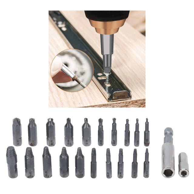 Herramienta para quitar tornillos ANGGREK Kit extractor Acero de vanadio