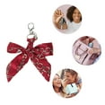 thumbnail image 3 of Unique Bargains 1 Pc Fashion Silk Ribbon Bow Bag Charm Bag Accessories Red, 3 of 5