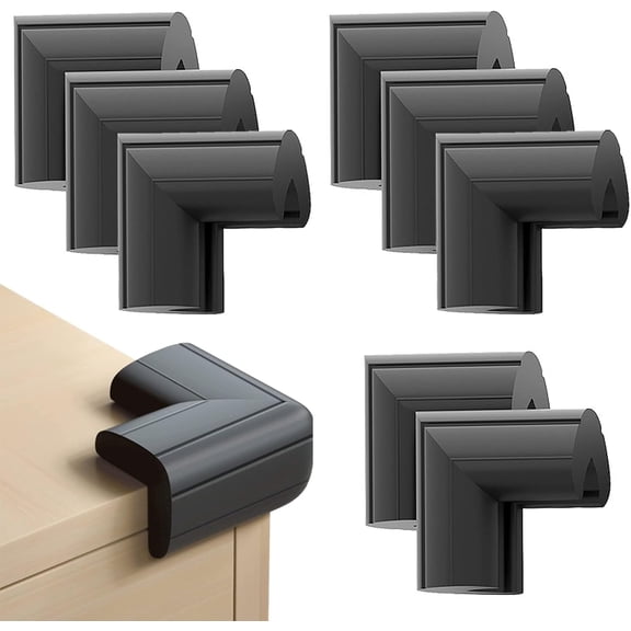(8 pack) Corner Protectors for Kids, Upgraded Foam Soft Corner Guards Baby Safety Furniture Table Sharp Protection, Pre-Taped for Direct Use