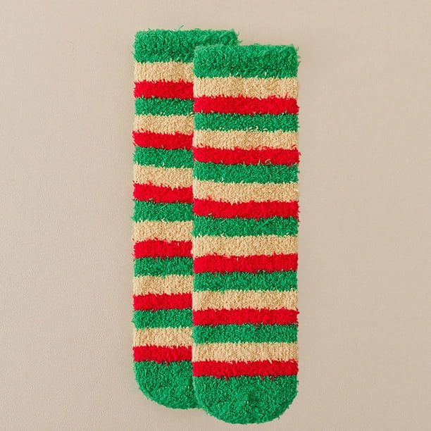 Calcetines navideños para hombre, calcetines de tubo medio, calcetines gruesos y cálidos que no sueltan pelo, calcetines largos para hombre