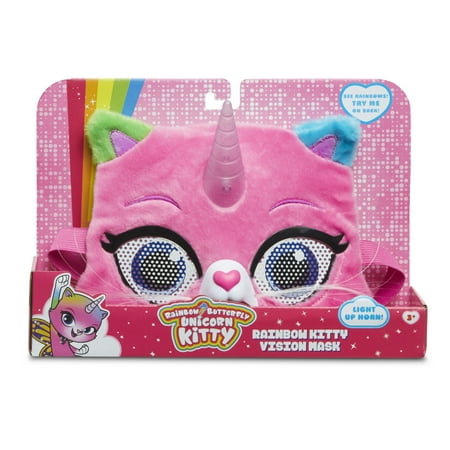 Rainbow Butterfly Unicorn Kitty - Kitty Vision Mask