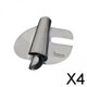 thumbnail image 1 of 2xSewing Enrollado Dobladillo Pie Curvado Dobladillo Dobladillo Accesorios de Costura, Pie Prensatelas de Dobladillo Enrollado de Acero Inoxidable 4 piezas, 1 of 9