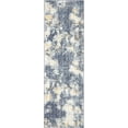 thumbnail image 2 of Nourison Urban Decor Rustic Abstract Ivory/Sky 2'2" x 7'6" Area Rug, (8' Runner), 2 of 7