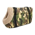 thumbnail image 2 of para perros Tote Retro Carrier Durable Más fácil de limpiar Transportines para perros para Mini Poodle Teddy Miniature Schnauzer - 2 Terciopelo 2 Yinane portador de cachorros, 2 of 7