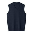 thumbnail image 4 of RMGVDSD Men Sweater Vest Mens Sweater Vests Casual Fall Sleeveless V Neck Knit Pullover Comfortable Fit Business Formal Waistcoat Sweater Coat Fall Knit Sweaters, 4 of 4
