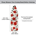 thumbnail image 5 of Kuiaobaty Rose Leaf Pattern Ironing Board Cover Non-Slip Universal Stretchy Cover with Hook and Loop Fastener Strap and Elasticized Edges for Friends Home Decoration, 5 of 5