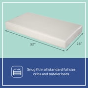 Sealy Baby Serene Duo-Sleek Crib Mattress 2-Stage Antibacterial Waterproof Infant and Toddler Mattress