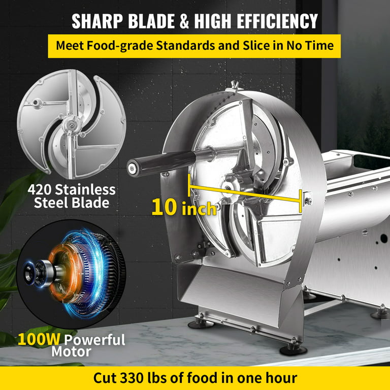 Electric Fruit and Vegetable Slicing Machine Stainless Steel