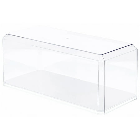 Pioneer Plastics 576CD Clear Plastic Display Case for Large 1:18 Scale Cars (Mirrored), 15.5" W x 7" D x 6" H (Mailer Box), Pack of 6