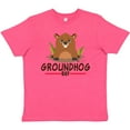 thumbnail image 3 of Inktastic Groundhog Day with Cute Groundhog Illustration Youth T-Shirt, 3 of 5