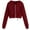 Wine #1, variant on Women Hoodie pstuiky Sweatshirt for Women, Women Short Hoodie Zipper Cardigan Top Sweatshirt Drawstring Hoodie Top with Pocket Leisure Wine S