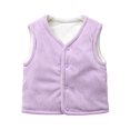 thumbnail image 4 of StSilkitty Boys Girls Fleece Vest Lightweight Sleeveless V Neck Button down Vests Coat Fall Winter Warm Outerwear, 4 of 8