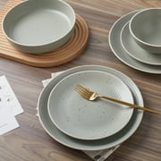 Stone Lain Lauren 16-Piece Dinnerware Set Stoneware, Green