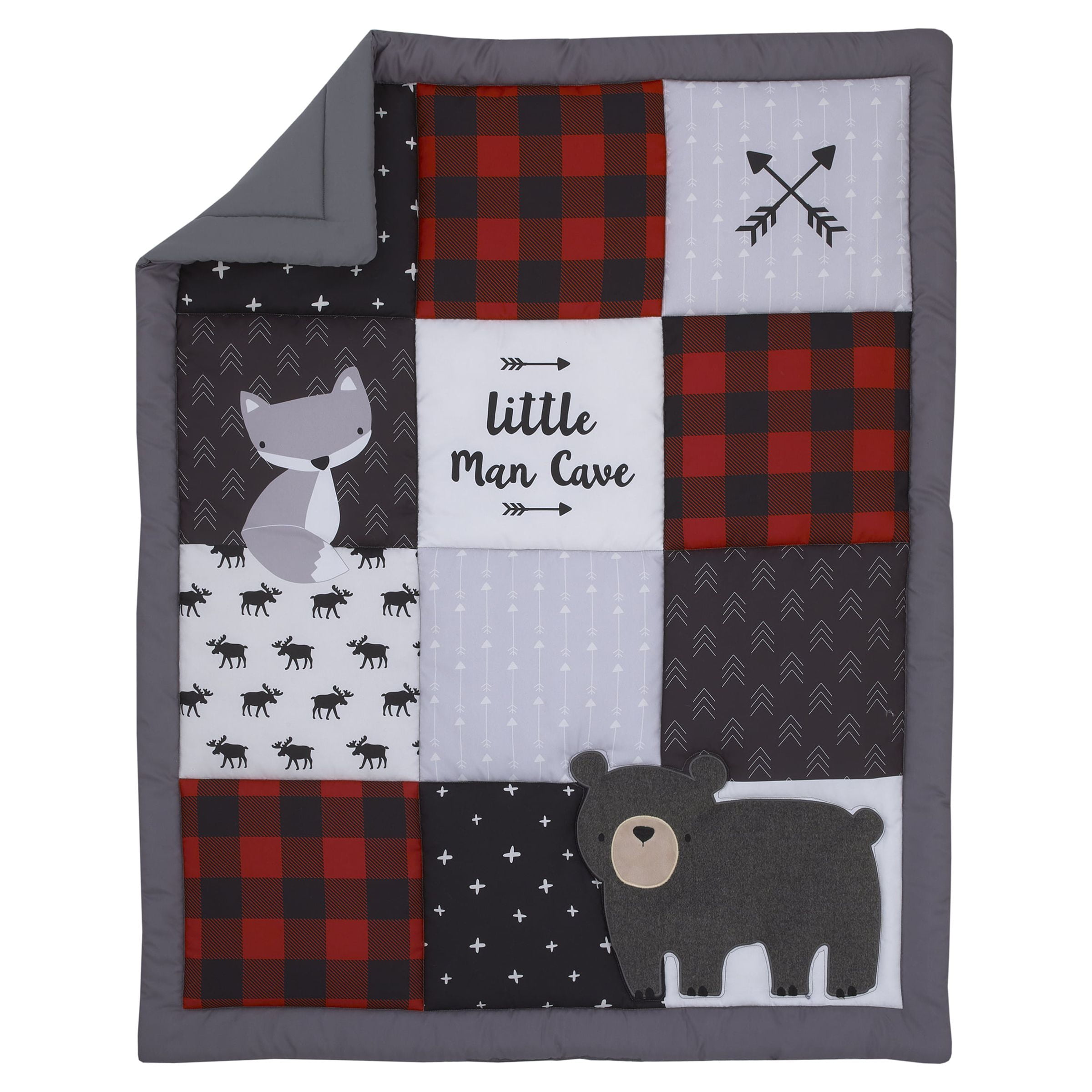 Little Love by NoJo Little Man Cave 3 Piece Crib Bedding Set