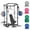 black/340LB set/barbell bar/bench, variant on ALLVIATE 7‑in‑1 Power Cage Squat Rack, Smooth Aluminum Alloy Pulley System, 2000lbs Heavy‑Duty Compact Home Gym, Dual Independent 2:1 Cable Crossover