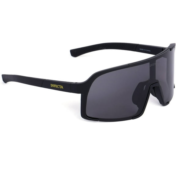 Invicta IEW053-01 Unisex Black TR90 Full Rim Frame Sunglasses