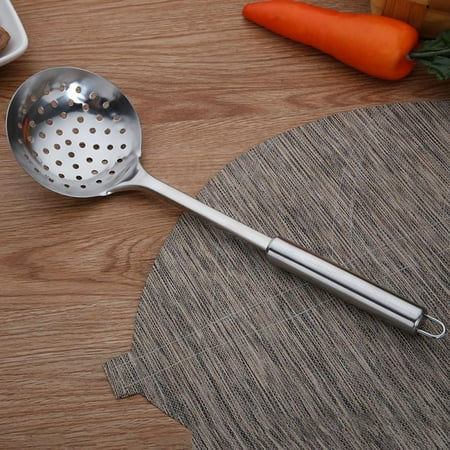 

Cooking Utensil Comfortable Grip Stainless Steel Heat Insulation Home Daily Use - Leaky Spoon