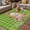Emerald Green, variant on Green Happy Easter Outdoor Rug for Patio/Deck/Porch, Non-Slip Large Area Rug 6 x 9 Ft, Spring Easter Eggs Floral Plaid Indoor Outdoor Rugs Washable Area Rugs, Reversible Camping Rug Carpet Runner