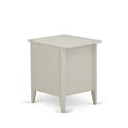 thumbnail image 2 of East West Furniture Gallatin 18" Wood Nightstand with 1 Drawer in Butter Cream, 2 of 4