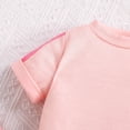 thumbnail image 4 of Odeerbi 1-5 Años Niñas Conjunto de Verano Camiseta de Manga Corta de Algodón Color Block Shorts Conjunto de Dos Piezas, 4 of 9