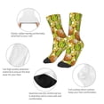 thumbnail image 3 of Fuzoiu Tropical Summer Fruit Print Kids Socks For Boys Girls,Grip Crew Socks with Non Slip,Lightweight Stretch Crew Socks,Toddlers Crew Boot Socks, 3 of 5