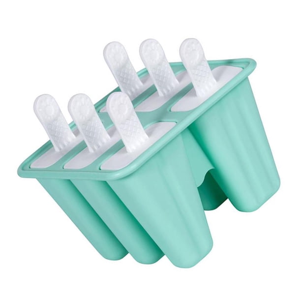 Matsuzay Moldes de silicona para paletas de grado alimenticio de 6 cavidades, molde para paletas de silicona para cocina DIY, fabricante de helados Cocina y Comedor Verde Matsuzay HA000007-01B