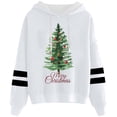 thumbnail image 4 of WILLBEST Sweat à Capuche pour Femmes et Hiver Imprimé Arbre de Noël à Cordon de Serrage, 4 of 4