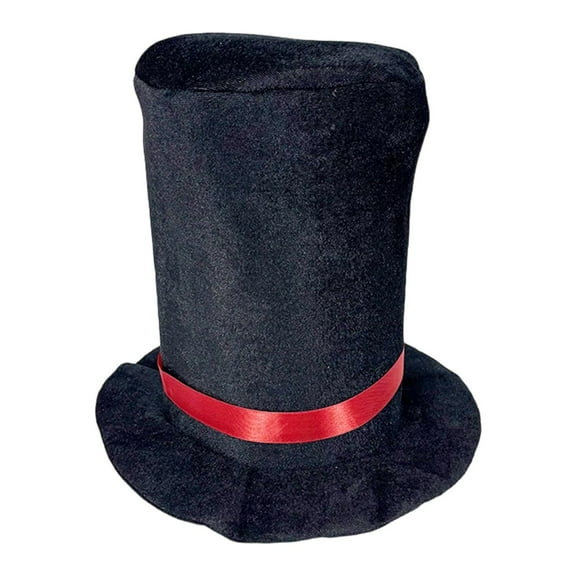 yuksok Top Hat Gentleman Costume Accessory Black Magician Butler Funny Magician Hat